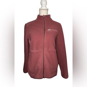 FIGS MAUVE ON-SHIFT FLEECE JACKET (MED)